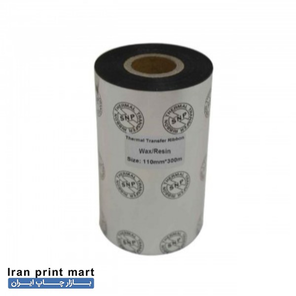 ریبون وکس رزین پرمیوم عرض 110 میلیمتر - 300 متری
