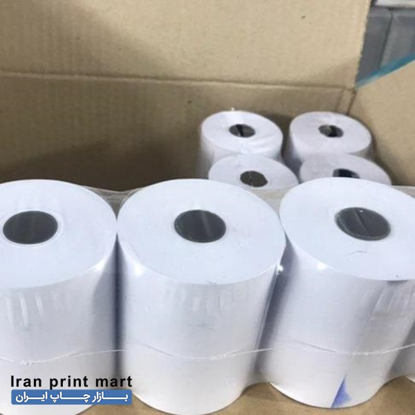 رول حرارتی کاغذ مشکی فیش پرینتر پوز