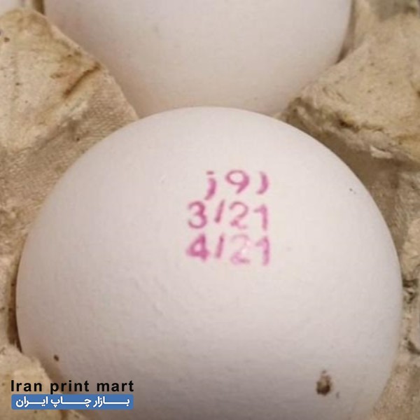 فروش جت پرینتر تاریخ زن دستی تخم مرغ