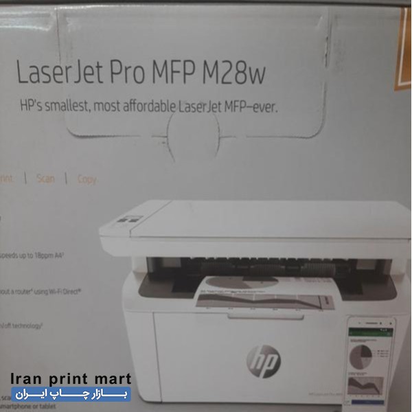 فروش دستگاه پرینتر چندکاره لیزری اچ پی مدل LaserJet Pro M28w  تهران