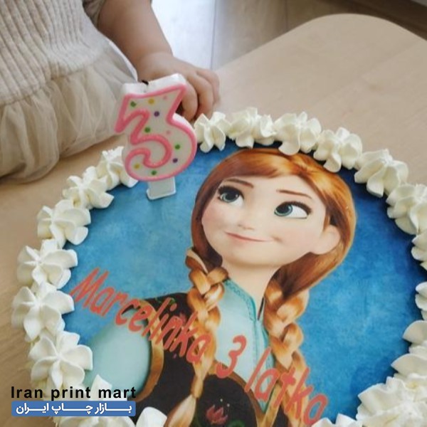 خدمات چاپ خوراکی عکس های درخواستی شما بر روی کیک شیراز