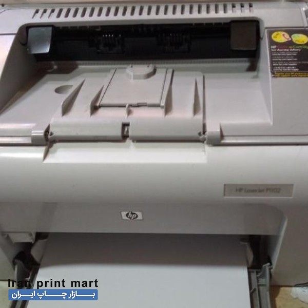 فروش دستگاه پرینتر لیزری اچ پی مدل ۱۱۰۲ کاملا سالم سیاه و سفید رشت