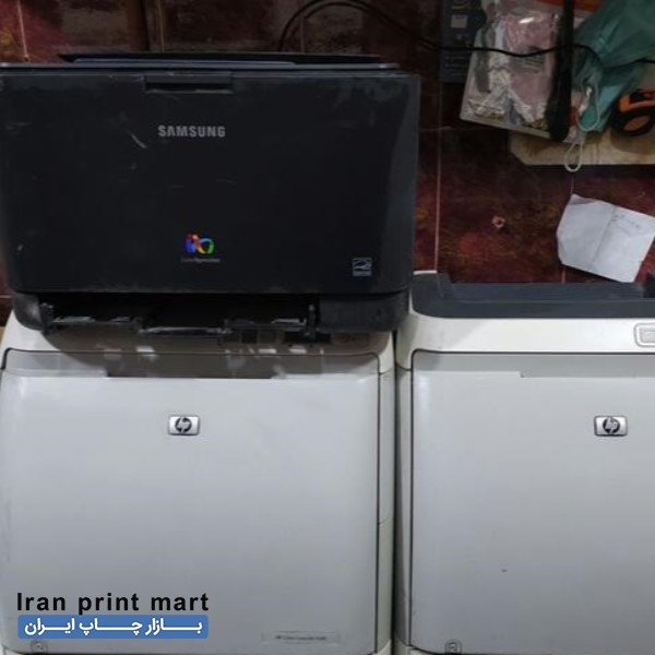 فروش سه دستگاه پرینتر رنگی لیزری hp 1600 و clp 315