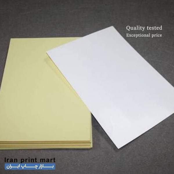 لیبل براق آ4 و آ3 ( کاغذ پشت چسب دار )