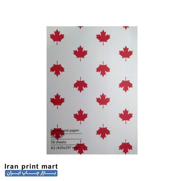 کاغذ پوستی 28 گرم A3 کانادایی - بسته 50 برگی