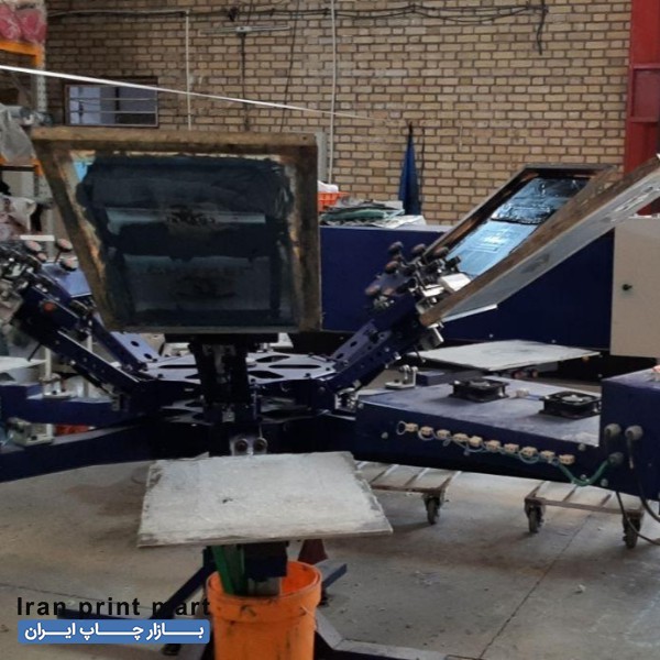 دستگاه سیلک دستی 6 رنگ مشهد