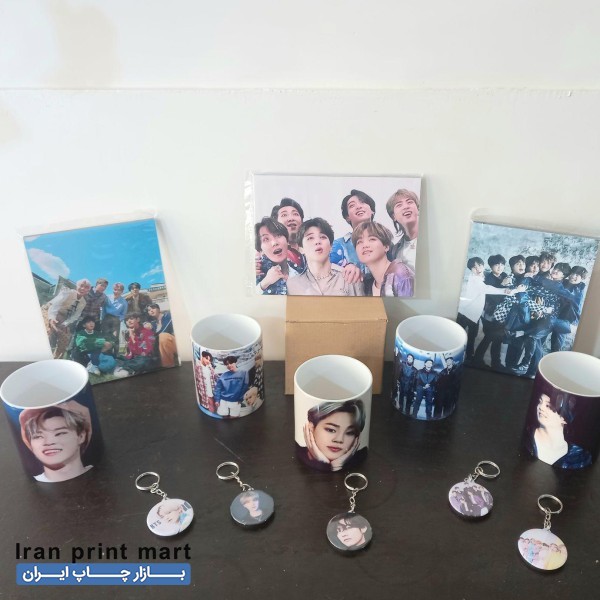 چاپ پیکسل جاکلیدی لیوان تیشرت و...