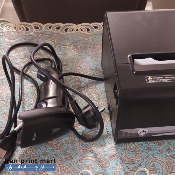 یک عدد فیش پرینتر و یک عدد بارکد خوان در حدنو