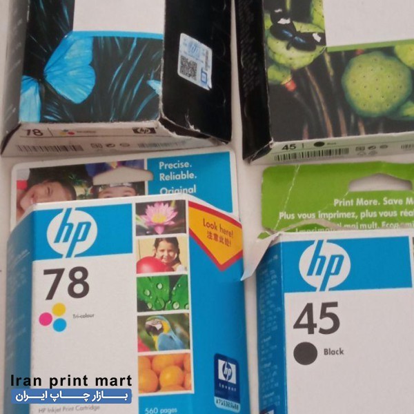 ۴عدد کارتریج hp لیبل دار اصلی