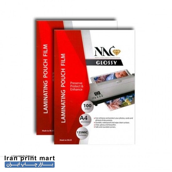 طلق لمینت گرم براق A5 (طلق پرسی) 125میکرون