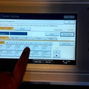 تغییر پسورد در ماشین های اداری ریکو Ricoh