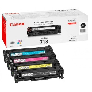 ست کارتریج لیزری کانن مدل 718 چهار رنگ
