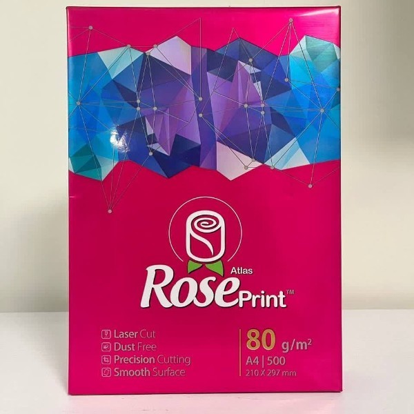 کاغذ A4 رز پرینت بسته 500 عددی صورتی