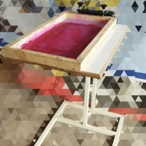 دستگاه چاپ سیلک دستی ساده 35*50