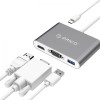 مبدل USB-C به USB/VGA/HDMI اوریکو مدل RCHV0