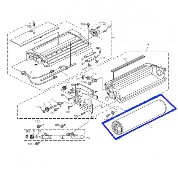 درام دستگاه فتوکپی ریکو 1060/20601