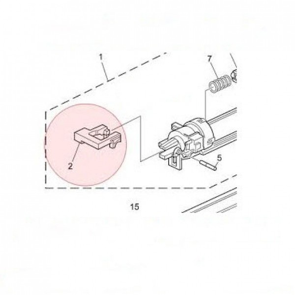 دستگیره هاپر تونر فتوکپی ریکو mp20001