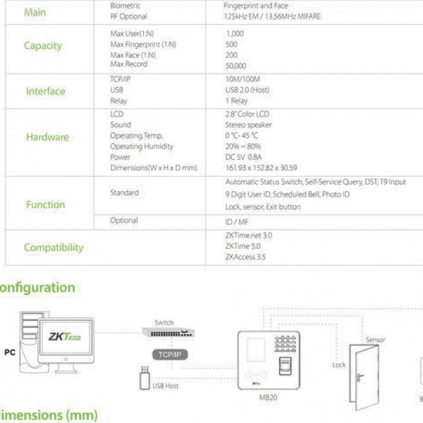 فروش دستگاه حضور و غیاب چهره انگشتی کارتی تهران