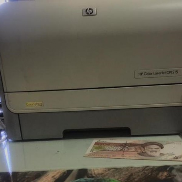 فروش دستگاه پرینتر لیزری رنگی hp cp1215 با کاتریج نو