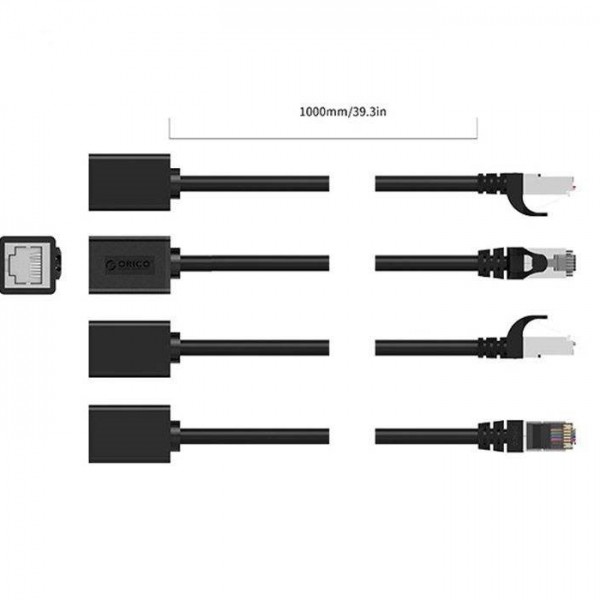 پچ کورد CAT6 افزایش طول اوریکو مدل PUG-MTC6 طول 1 متر1