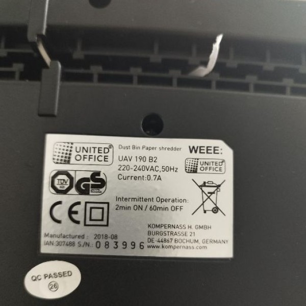 دستگاه کاغذ خردکن المانی تهران