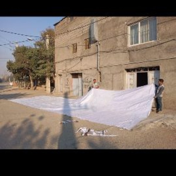 بنر دست دوم باطله بجای نایلون گونی برزنت یا چادر