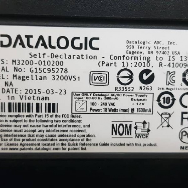 بارکد اسکنر رو میزی دیتا لاجیک مدل magellan 3200vsi  و هانیول مدل 7980g