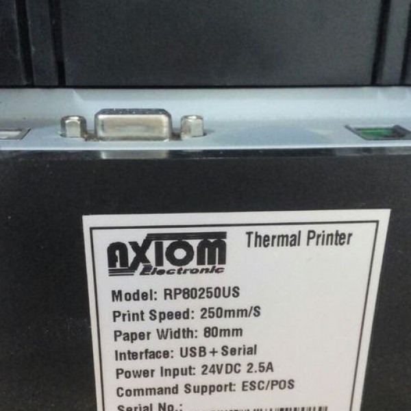 فروش پرینتر حرارتیAxiom Rp80250usودستگاه بارکد خوان شیراز