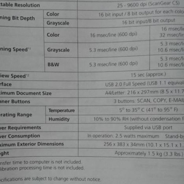 فروش دستگاه اسکنر canon lide 30 تهران